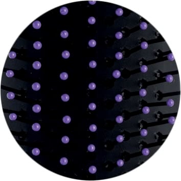 spazzola capelli con dettaglio viola