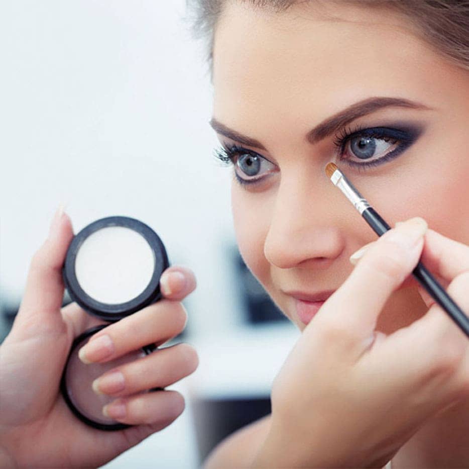 polvere viso + occhi champagne