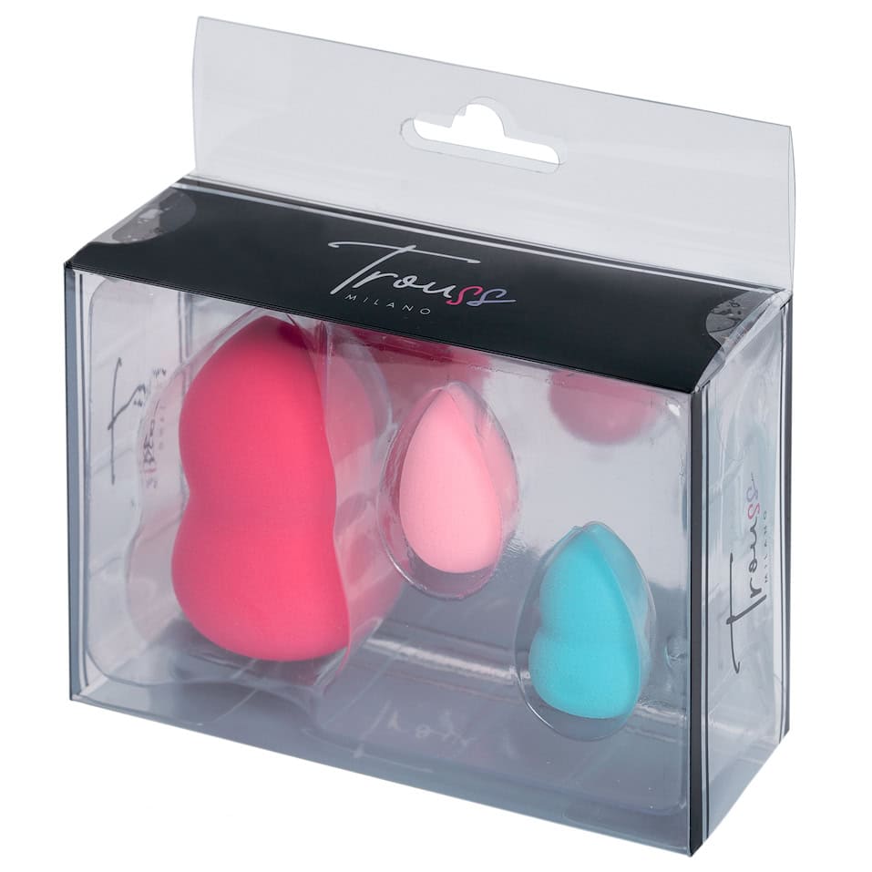 set 3 spugnette viso